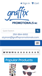 Mobile Screenshot of graffixpromotionals.com